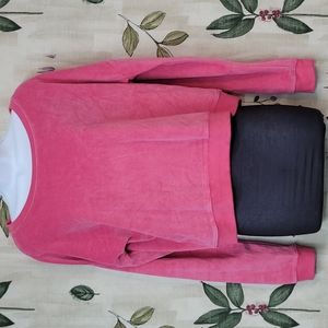 Aeropostale Pink Velvety Sweat Top (NWOT)